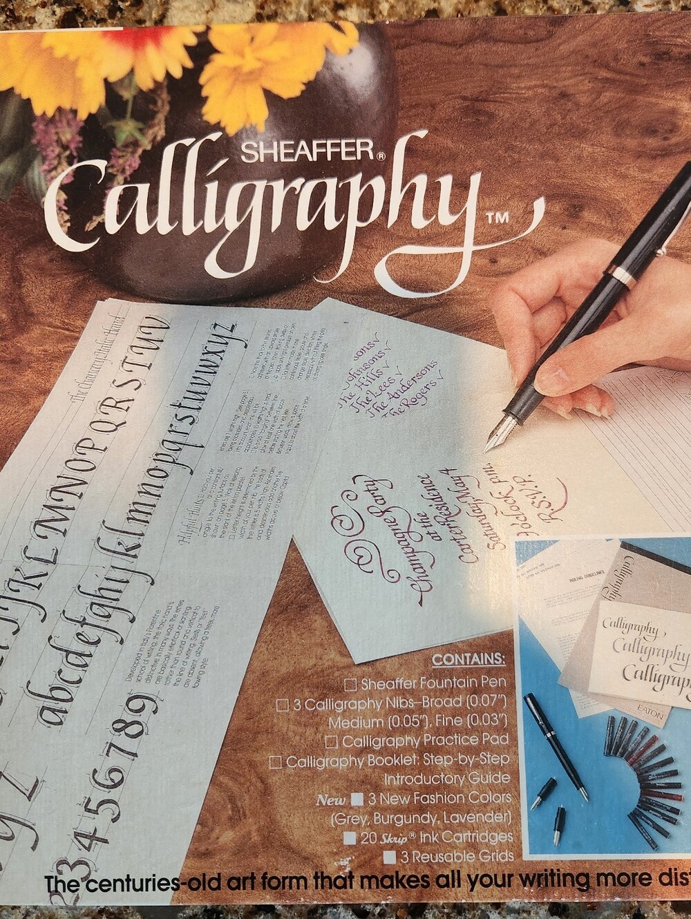 Vintage 1980s Sheaffer Calligraphy Set